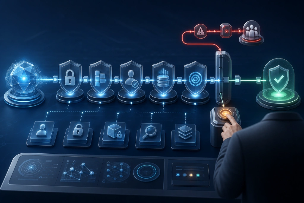 AIエージェントの外部連携と操作を人の確認点・制御・証跡で検証する流れ